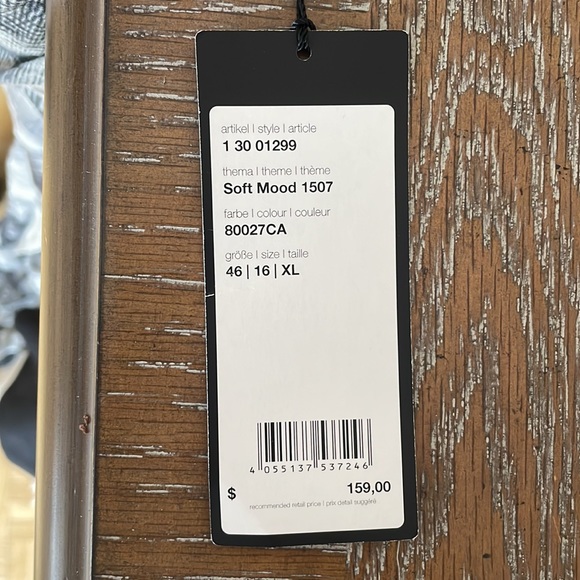 Olsen Black & White Midi Dress - Picture 4 of 7